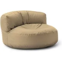 Lumaland Sitzsack Round Sofa Sitzkissen Bean Bag Couch Lounge, inkl. Rückenlehne In-& Outdoor 90x90x50cm