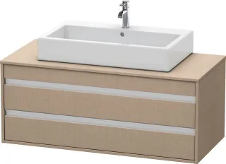 Duravit Ketho Konsolenwaschtischunterbau wandhängend Leinen Matt 1200x550x496 mm - KT665607575 KT665607575