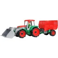 Lena® Spielzeug-Traktor TRUXX Traktor, mit Heuanhänger, inkl. Spielfigur, Made in Europe