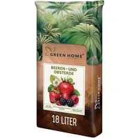 GREEN HOME LOVE NATURE Spezialerde Beerenobst Erde – Substrat für Erdbeeren, Obst- und Beerenpflanzen 18 L, 36 L, 72 L, Bio-Qualität, Perlite, NPK 14-10-18 + CoteN, pH 5,8, Langzeitwirkung