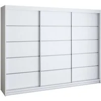 A&J MöbelLand GmbH Schiebetürenschrank STIM 200CM, 3-türig Schrank mit 4 Schubladen (TOP ANGEBOT! Geräumiger Schrank mit einer Breite von 200 cm und Spiegel, ideal zur Aufbewahrung von Kleidung und Accessoires. 4 Schubladen und viel Stauraum. TOP PRO