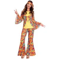 Riethmüller Hippie-Kostüm Hailey Flower Power für Erwachsene