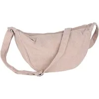 MIRROSI Schultertasche Damen Runde Bauchtasche aus Cord, Brusttasche, Leicht (Tasche,Bauchtasche für jeden Anlass, ca.30x18x12cm), Crossbody Bag, verstellbaren Schulterriemen