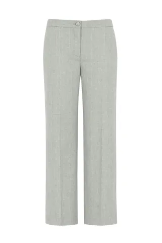 signe nature - Marlene-Hose mit weitem Bein grau - Gr. - 36