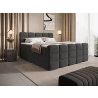 wonello Boxspringbett Carenzo, Samt Doppelbett mit Bettkasten, wahlweise mit wonello premium Topper