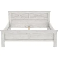 freiraum Bett KASHMIR, Liegefläche 180x200cm, in Pinie Weiss - 191,3x99,4x210cm (BxHxT)
