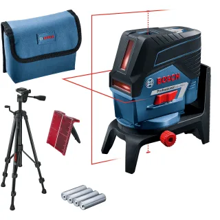 Bosch Kombilaser GCL 2-50 C, mit 4 x 1,5-V-LR6-(AA)-Batterien, RM 2, BT 150 blau/schwarz - 0601066G02
