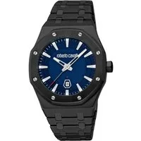 roberto cavalli Quarzuhr Uomo Ottagono RC5G102M0075, Armbanduhr, Herrenuhr, Edelstahlarmband, analog, Tag