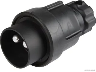 HERTH&BUSS Stecker, 2-polig, 24 V schwarz - 51305106