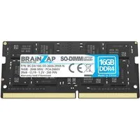 BRAINZAP 16GB RAM PC4-2666V SO-DIMM Laptop-Arbeitsspeicher (2666 MHz, CL19, 2Rx8, Non-ECC, Unbuffered, für Notebooks - Intel und)