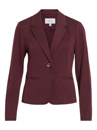 VILA - VIKAMMI L/S FITTED JERSEY BLAZER Port Royale - Gr. - XS