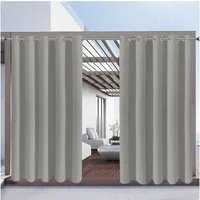 BTTO V&G Outdoorgardine Outdoorvorhang Wasserdicht,Gardinen mit ösen (1 St), abdunkelnd, Winddicht