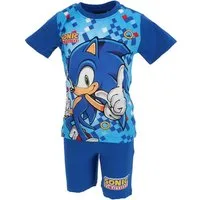Sonic The Hedgehog Pyjama Shortama – Kinderpyjama & Sommer Schlafanzug aus 100% Baumwolle