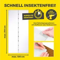 EASYmaxx Insektenschutz-Tür EASYmaxx Insect Protect Insektenschutzvorhang mit Magnetverschluss, (1-St), EASYmaxx Insect Protect Insektenschutzvorhang mit Magnetverschluss