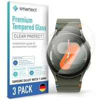 smartect Displayschutzglas Schutzglas Panzerfolie Klar für Galaxy Watch 7 40mm, Set, 3 Stück, Schutzfolie Glasschutz Bildschirm