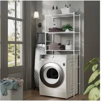 Vicco Waschmaschinenumbauschrank Miso, Weiß, 66 x 162 cm (1-St)