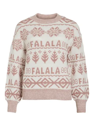 VILA - VIFROSTINA L/S PULLOVER/KA misty rose - Gr. - S