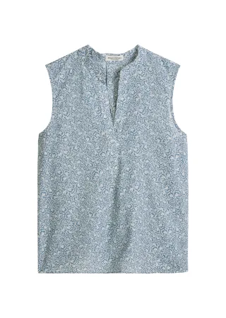 Marc OPolo Casual - Ärmellose Bluse loose medium blue_multi_03 - Gr. - 36