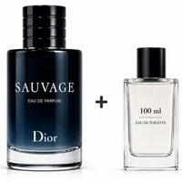 Dior Duft-Set Sauvage EdP 100 ml inkl. Bonus Eau de Toilette 100 ml, 2-tlg., Händlerbundle mit zusätzlichem Eau de Toilette 100 ml Bonus
