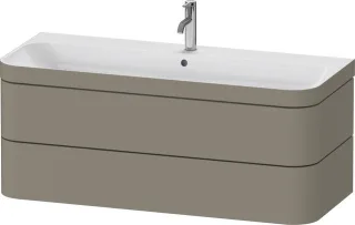 Duravit Happy D.2 Plus c-bonded Set wandhängend Stein Grau 1175x490x480 mm - HP4639O92920000 HP4639O92920000