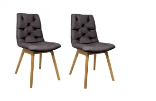 OTTO home 4-Fußstuhl "Ramon" (Set) 2 Stk.mit Massivholzbeinen, verschiedene Stoffe und Farben