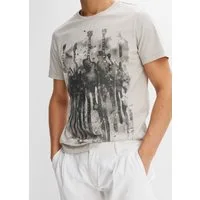 bonprix T-Shirt Regular Fit, Kurzarm, mit Frontprint, aus Baumwolle