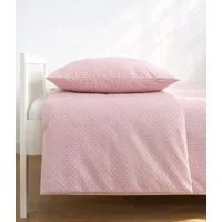 Loolay Kinderbettwäsche Set Baumwolle Baby & Kinder, 2-teilig, viele Größen IKEA Punkte ROSA, Atmungsaktiv & hautfreundlich - perfekt für moderne Kinderzimmer!