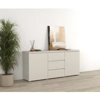 OTTO home Sideboard Modo, Breite 150 cm, moderne grifflose Kommode 2Türen/3 SK, Schubladenkommode mit viel Stauraum, Einlegeböden verstellbar
