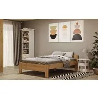 OTTO home Massivholzbett Hero, hohe Belastbarkeit, FSC®-zertifizierte Kiefer (Breite/Belastbarkeit 140cm/180 KG, 90cm/=120 KG), aus massiver Kiefer, inklusive Lattenrost, zeitloses Design