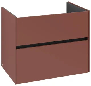 Villeroy & Boch Waschtischunterschrank Collaro 761x610x480mm 2 Ausz. Waschbecken mittig Wine Red C14400AH