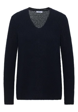 CECIL - Strukturpullover universal blue - Gr. - L