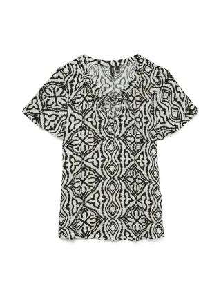 VERO MODA - VMMENNY STRING SS TOP WVN BOO Birch - Gr. - M