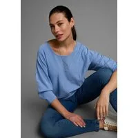 Laura Scott Fledermauspullover mit 3/4 Ärmeln und lässiger Form