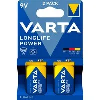 VARTA 2 Varta 4922 Longlife Power 9V Block Alkaline Batterien im 2er Blister Batterie