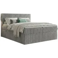A&J MöbelLand GmbH Boxspringbett RALF mit Bettkasten, Topper und gepolstertem Kopfteil. (Boxspringbett mit Bettkasten und gepolstertem Kopfteil)