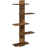 vidaXL Regal Wandregal Altholz 48,5 x 15 x 101 cm Holzwerkstoff, 1-tlg.