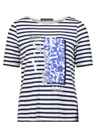 Betty Barclay - Streifenshirt weiß - Gr. - 46