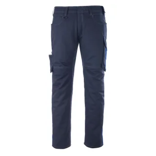 MASCOT Dortmund Hose mit Schenkeltaschen UNIQUE Schwarzblau / Kornblau 52 - 12079-203-01011-90C52