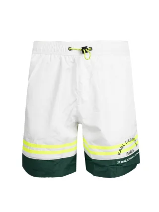Karl Lagerfeld Badeshorts Golf Herren Weiß