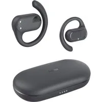Hama Open-Ear-Kopfhörer „Spirit Open“ (18 h Akku, mit App, Ohrbügel, IPX4) Open-Ear-Kopfhörer (Environmental Noise Cancelling (ENC), Freisprechfunktion, Google Assistant, Sprachsteuerung, True Wireless, integrierte Steuerung für Anrufe und Musik, kom