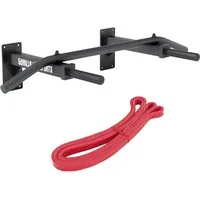 GORILLA SPORTS Klimmzugstange Klimmzugset (Klimmzugstange + Resistance Band) weiß und schwarz (1-tlg)