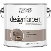 SCHÖNER WOHNEN FARBE Wandfarbe Schöner Wohnen Designfarben 2,5 Ltr. Edles Kaschmirbraun Nr. 8