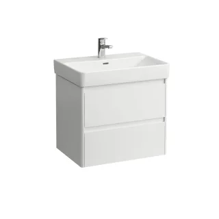 LAUFEN Waschtischunterschrank BASE 2.0 446x621x515 2 Schubl m. Griffmulde f.WT H810964 weiß glzd, H4 H4112821082611