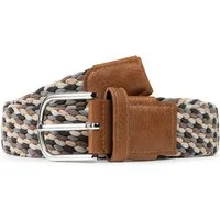 Indicode Stoffgürtel Herren Anders Gürtel Canvas Belt (1-St., 1) Elastischer Flechtgürtel - Stoffgürtel, dehnbarer Gürtel ohne Löcher