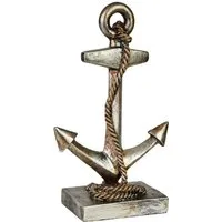 Hansmeier Dekoobjekt Deko Statue Anker - maritime Wohnungs-Deko - Design-Dekoration Maritim (1-tlg), in drei Größen erhältlich, Maritimer Look