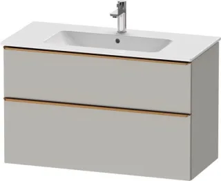 Duravit D-Neo Waschtischunterbau wandhängend Betongrau Matt 1010x462x625 mm - DE4363004070000 DE4363004070000