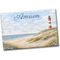 speecheese Magnet Leuchtturm Amrum Souvenir Souvenir Magnet Küstenmotiv
