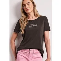 STREET ONE T-Shirt in Leinen-Optik