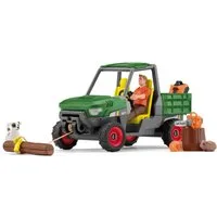 Schleich® Spielwelt FARM WORLD, Waldbauer mit Fahrzeug (42659)