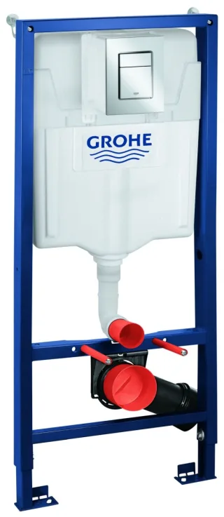 GROHE 3-in-1 Set für WC Rapid SL 39501 BH1,13m Skate CS Betät. chrom/Wandwinkel, 39501000 39501000
